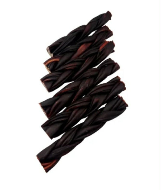 6″- Braided Beef Collagen Stick Brown